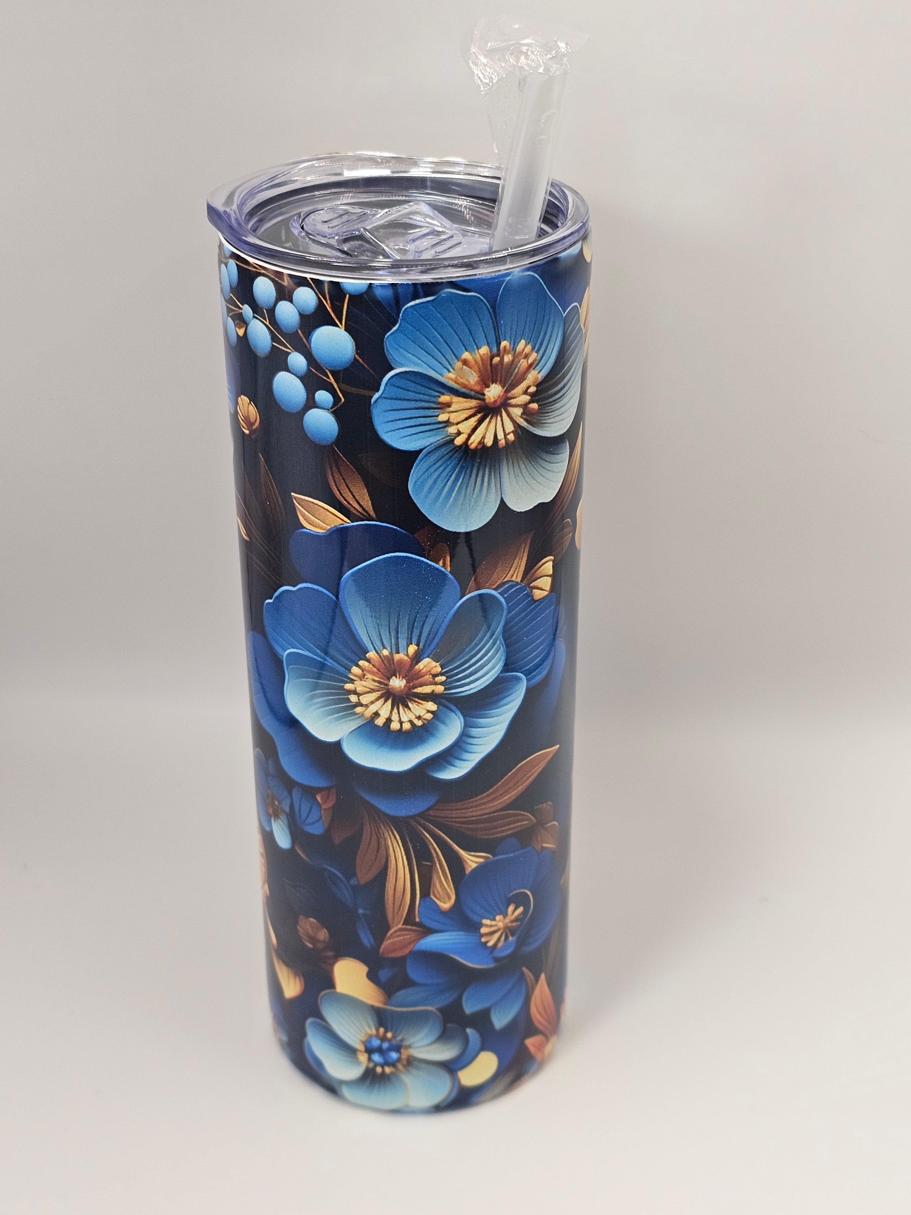 Flower 20oz stainless steel tumbler designed for everyday coffee lovers