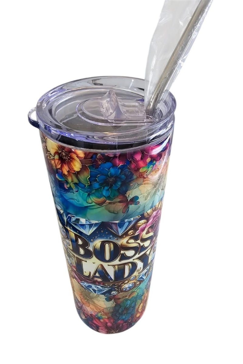 Boss Lady 20oz stainless steel tumbler