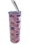 Pink 20oz stainless steel tumbler