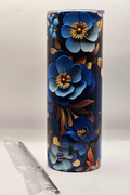 Blue Flower 20oz stainless steel tumbler